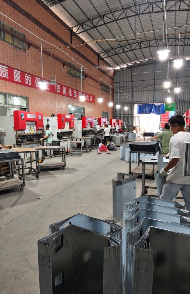 Metal bending area